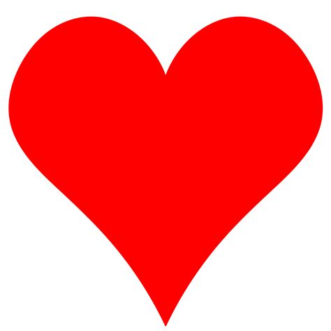 Clipart - Plain Red Heart Shape