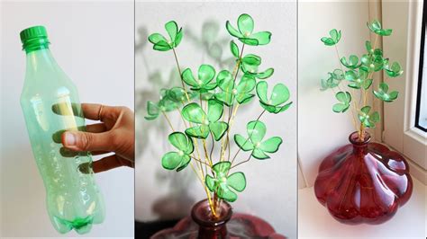 How To Make Very Easy and Beautiful Plastic Bottle Flower - Plastic Bottle Craft -Bottle Art ...