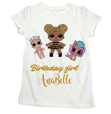 LOL Girls shirts LOL Surprise dolls girl shirts Girl LOL shirts Girl shirts: Handmade | Shirts ...