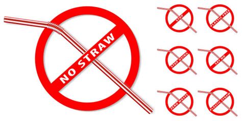 Say No To Plastic Straws Illustrations, Royalty-Free Vector Graphics ...