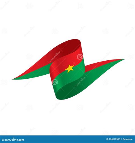 Burkina Faso Flag, Vector Illustration Stock Vector - Illustration of graphic, government: 124672580