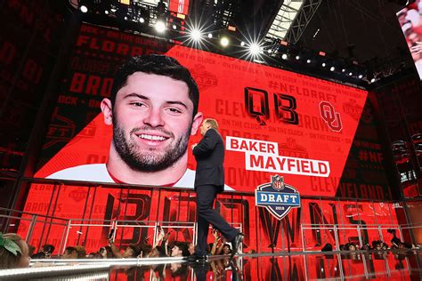 Oklahoma University Quarterback Baker Mayfield goes #1 in NFL Dra