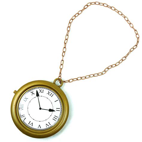 Buy Skeleteen Jumbo Gold Clock Necklace - White Rabbit Clock, Hip Hop Rapper Clock - 1 Piece ...