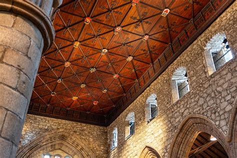 Premium Photo | Interior of st machar's cathedral in wooden ceilings and medieval decoration ...