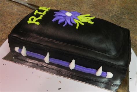 Blogger: Traci LeBrun: Halloween Coffin Cake