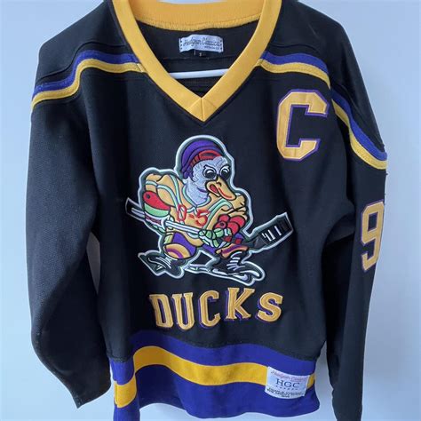 headgear classics Mighty Ducks Hockey Jersey size small - Depop