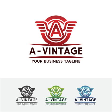 Vintage letter A logo design 6199450 Vector Art at Vecteezy