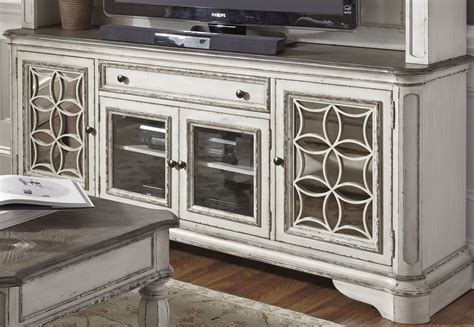 Magnolia Manor Antique White Entertainment TV Stand from Liberty ...