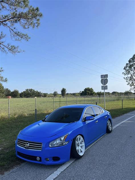 Cambered 7thgen Nissan Maxima on Deep Dish Wheels