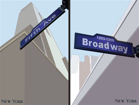 Vector NYC Street Signs by LuigiLA on DeviantArt