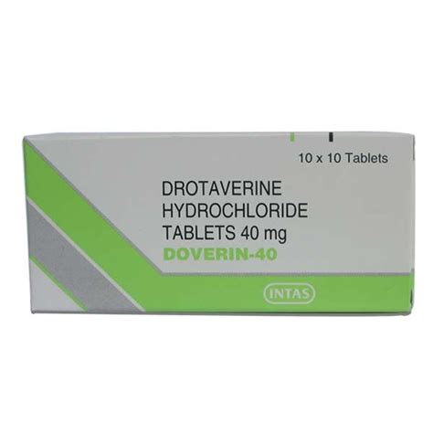 Doverin Drotaverine Hydrochloride Tablets, Intas Pharmaceuticals Ltd at Rs 100/box in Jalgaon