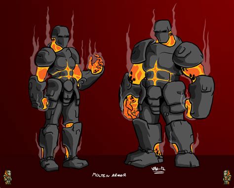 Terraria fan art - Molten Armor by V-PK on DeviantArt