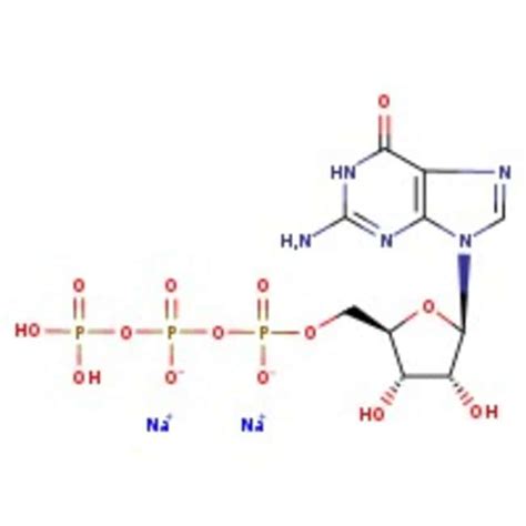 Guanosine 5'-triphosphate, disodium salt hydrate, 90%, for biochemistry, ACROS Organics | Fisher ...