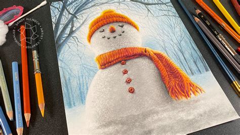 Drawing a snowman so real he might MELT! | Sandy Allnock