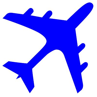 File:Airplane silhouette blue.svg - Wikipedia