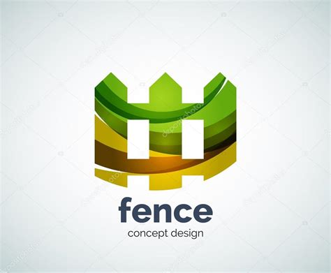 Vector house fence logo template Stock Vector Image by ©akomov #119670446