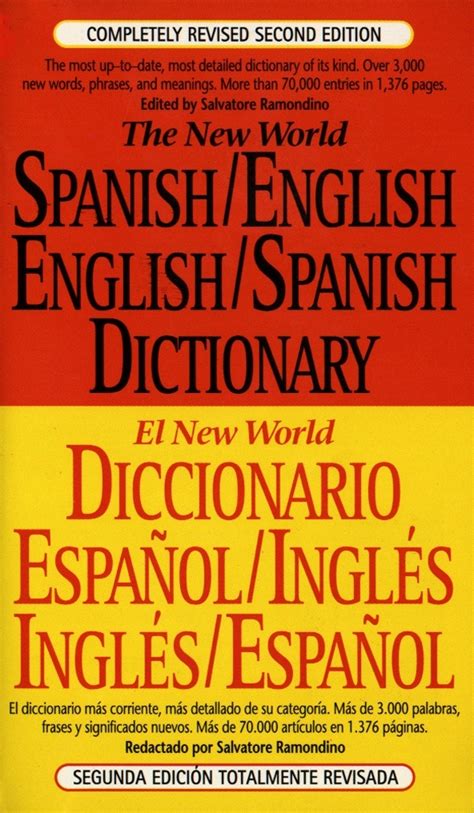 The New World Spanish-English, English-Spanish Dictionary by Salvatore Ramondino - Penguin Books ...