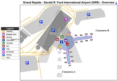 Grand Rapids Airport Terminal Map