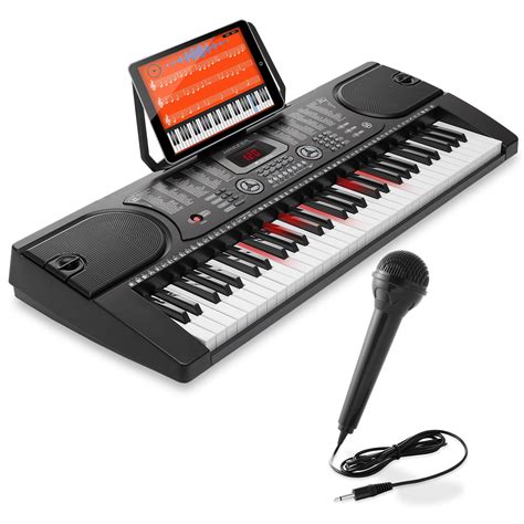 Buy Hamzer 61-Key Electronic Keyboard Portable Digital Music Piano with ...