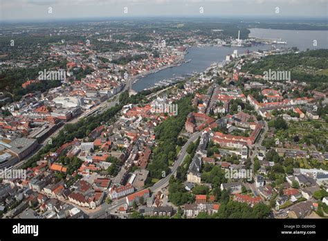 Flensburg, Germany, aerial view of Flensburg with views over the city Stock Photo: 55903861 - Alamy