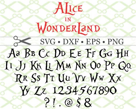 Alice in Wonderland font