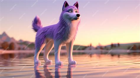 Premium AI Image | white cute puppy cartoon fox cute cartoon