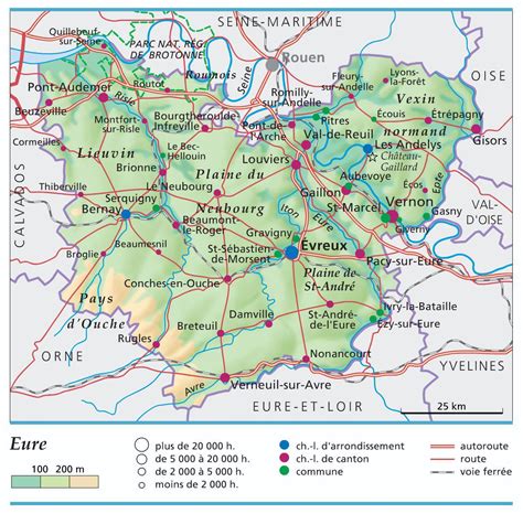 Carte - Département Eure - Arts et Voyages