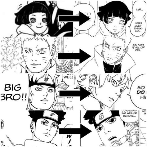 Boruto Manga Character Designs Evolution 🤩🔥 : r/Boruto