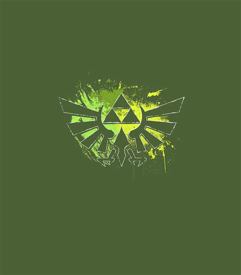 Legend Of Zelda Triforce Logo Paint Splatter chris Digital Art by Ramy Atla - Fine Art America