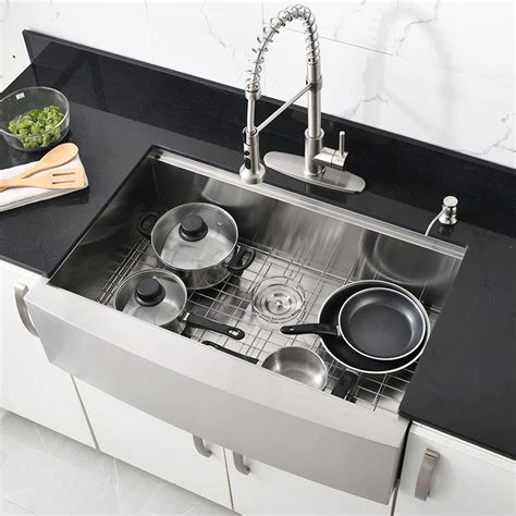 Buy 30 Stainless Steel Farmhouse Sink-Bokaiya 30x20 Inch Farmhouse ...