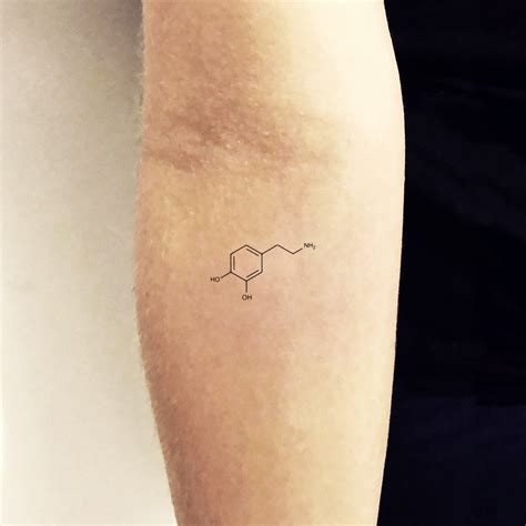 Dopamine Structure Tattoo