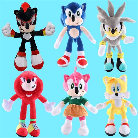 Buy UsFDfeh Sonic Plush Toy Set, 15.7" Sonic 6 Plush Set Include Classic Sonic/Silver Sonic ...