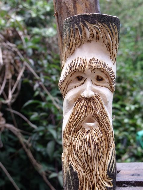 Heather Smith Green Wood Carver: Wood Spirit or Woodwose Carving