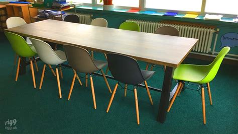 Large Wooden Primary School Tables, Birmingham