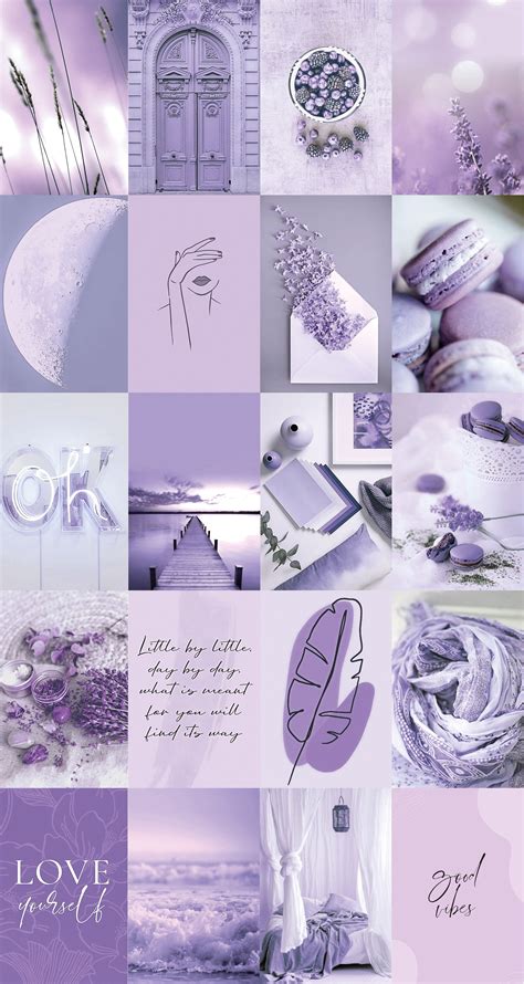 Pastel Purple Aesthetic Collage Wallpaper Laptop He Estado Algo | The Best Porn Website