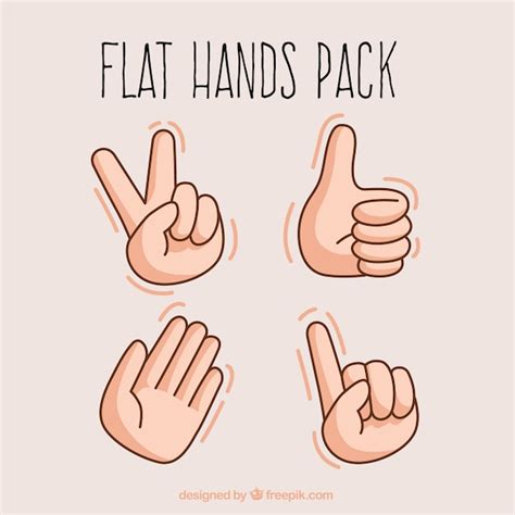 Premium Vector | Flat hands illustration