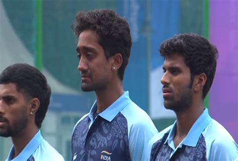 Sai Kishore in Tears During India’s National Anthem at Hangzhou Asian ...