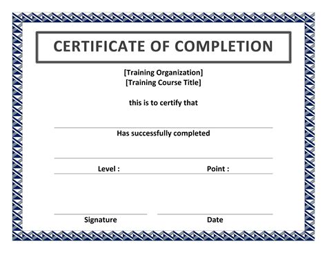 Pin on Blank Certificate Templates