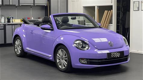 Purple VW Beetle Convertible