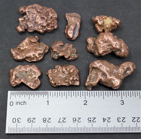 Small Raw Copper Nuggets 1/4 lb (4 oz) Wholesale Bulk Lot (Natural ...