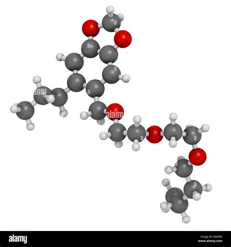 Piperonyl butoxide (PBO) pesticide synergist molecule. Increases potency of insecticides by ...