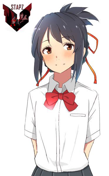 Mitsuha Miyamizu Render [kimi no na wa/Your name] by Stapz on DeviantArt