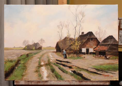 An Old Farm - Oil Painting - Fine Arts Gallery - Original fine Art Oil Paintings, Watercolor Art ...