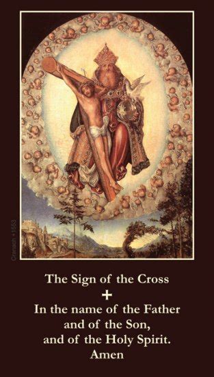 Sign of the Cross Prayer Card PC#194