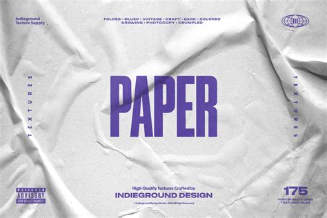 Paper Textures - 175 High-Quality Assets - Indieground