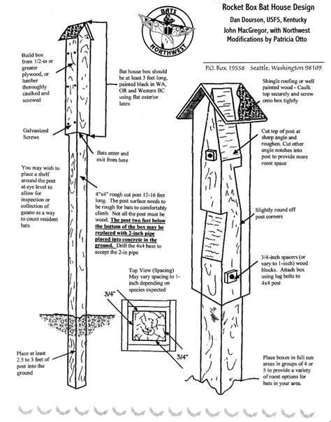 sheds plans : 37 Free DIY Bat House Plans that Will Attract the Natural ...