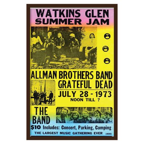 Watkins Glen 1973 14x22 Vintage Style Concert Poster - Etsy