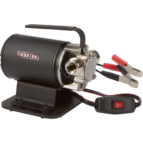 Ironton 12 Volt Transfer Pump with Suction Attachment — 264 GPH, 3/4in ...