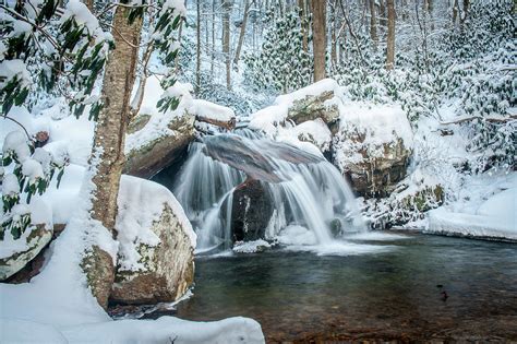 Appalachian Mountains TN Cascading Winter Photograph by Robert Stephens ...