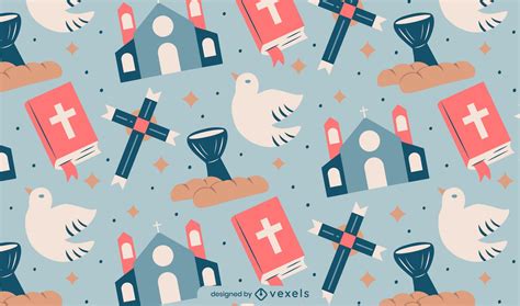 Catholic Church Pattern Design Vector Download